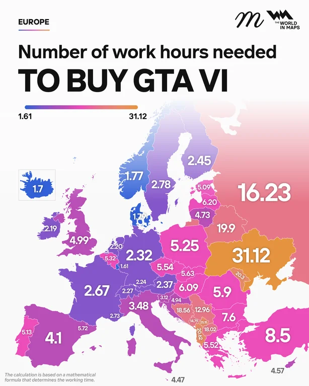 sigmundurdavid's tweet photo. Oft myndast mikil spenna vegna eftirsóttra tölvuleikja.
Sjaldan þó eins mikil og í biðinni eftir Grand Theft Auto VI. Það er leikur sem beðið hefur verið eftir í 13 ár.

Leikjaröðin er þekkt fyrir að vera ofbeldisfull en það virðist ekki draga úr áhuganum.

Nú liggur fyrir að leikurinn fari í sölu í nóvember og verði hlutfallslega ódýrastur á Íslandi, velmegunarlandi utan ESB.

Í ESB landinu Grikklandi þarf t.d. að vinna meira en þrefalt lengur fyrir leiknum. Gallinn er líka sá að þar er erfiðara að fá vinnu. Sömu eða verri sögu er að segja um Belgíu ofl.

Í Ungverjalandi þar sem Íslendingar geta keypt kaffibolla á góðu verði þurfa heimamenn að vinna 3,5 sinnum lengur fyrir sömu vöru. 

Í Kósóvó er kaffið enn ódýrara þótt landið sé utan ESB. Þar þarf þó meðalmaðurinn að vinna meira en 3 daga fyrir sömu vöru og Íslendingurinn vinnur fyrir á klukkutíma og 42 mínútum.

Það er reyndar hugsanlegt að ESB banni leikinn, eins og ýmislegt annað, en þá verður hann bara þeim mun dýrari þar. Þ.e. á svarta markaðnum eins og í Sóvíetinu í den.