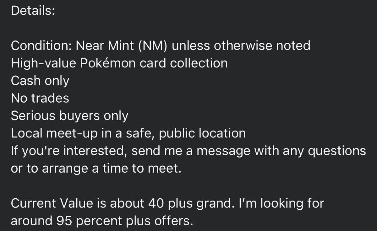 chanastycollect's tweet photo. Facebook Marketplace never fails to amuse https://t.co/v3MIgxh2vT