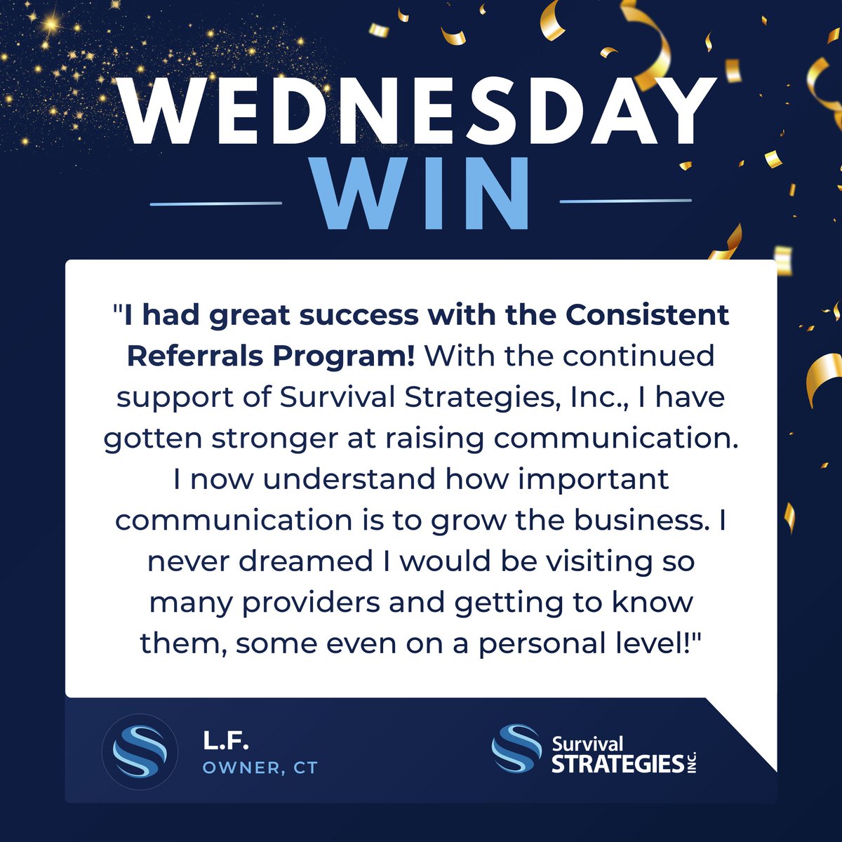 OfficialSSInc's tweet photo. Success is never an accident—it’s built through the right systems, the right guidance, and consistent action.

Hearing stories like this is why we do what we do. Congratulations to L.F. on the incredible progress! 👏

Here’s to helping more private practice owners build thriving, sustainable businesses. 🚀