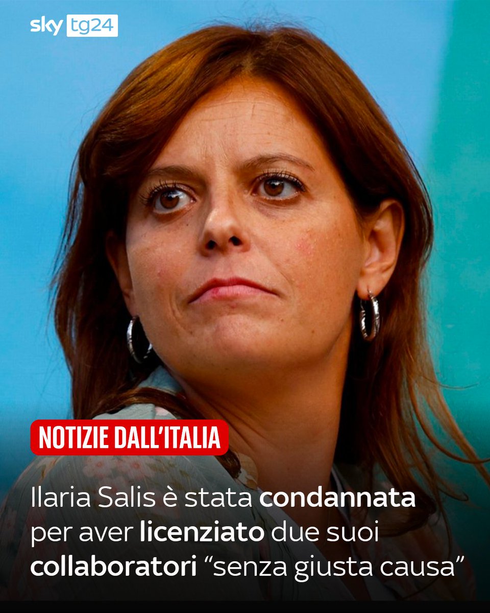SkyTG24's tweet photo. Il Tribunale di Milano ha condannato Ilaria Salis per il licenziamento "senza giusta causa" di due suoi collaboratori. L'eurodeputata di Avs, rimasta contumace per l'intero procedimento, dovrà versare oltre 300 mila euro, somma determinata anche dall'impossibilità di notificare gli atti alla sua residenza ufficiale https://t.co/TMmNWIHr3B