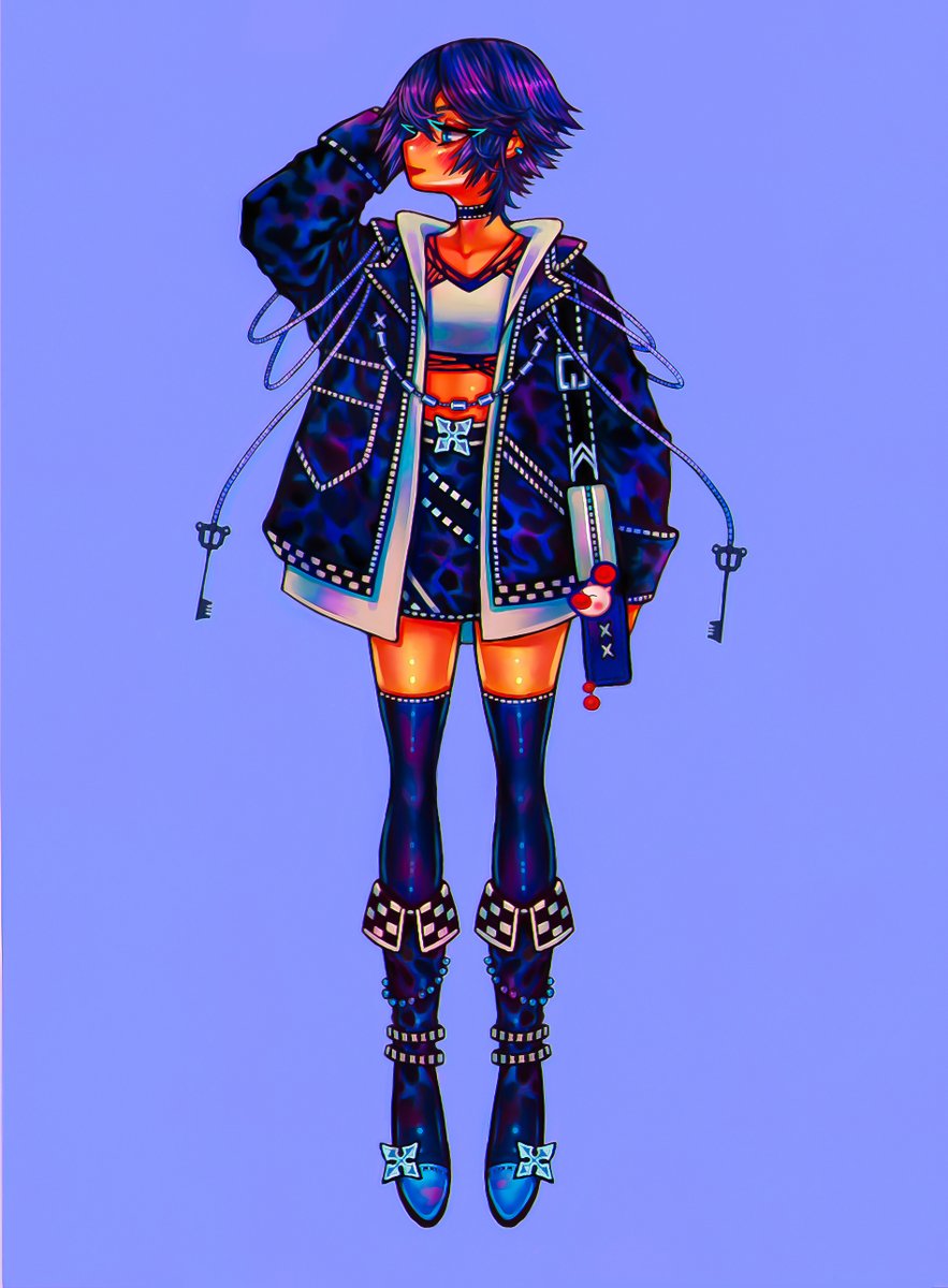 _princesselemm's tweet photo. Designing some fashion styles for Xion, PART 2. 
Inspired by Organization XIII and including some of Roxas's motifs. 

#kingdomhearts #キングダムハーツ #xion #myart https://t.co/krSkHOORxq