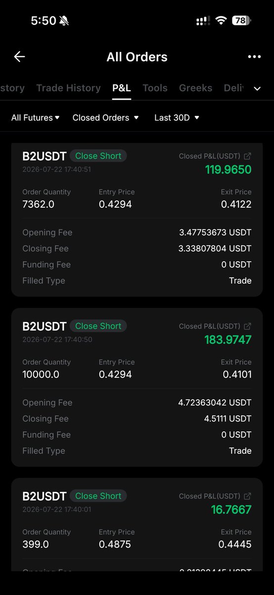 CryptofxOG's tweet photo. There are a lot you guys will learn from me when it comes to Futures Trading… Trust me

This is a 12 Scalp Trades from me , same pair $B2/USDT🔥🦁

I’ve done this countless times.

Comment “SHOW ME” &amp; I’ll drop the strategy for FREE

100 Comments &amp; Reshare and I’ll drop it. https://t.co/PpbsoNqfMB