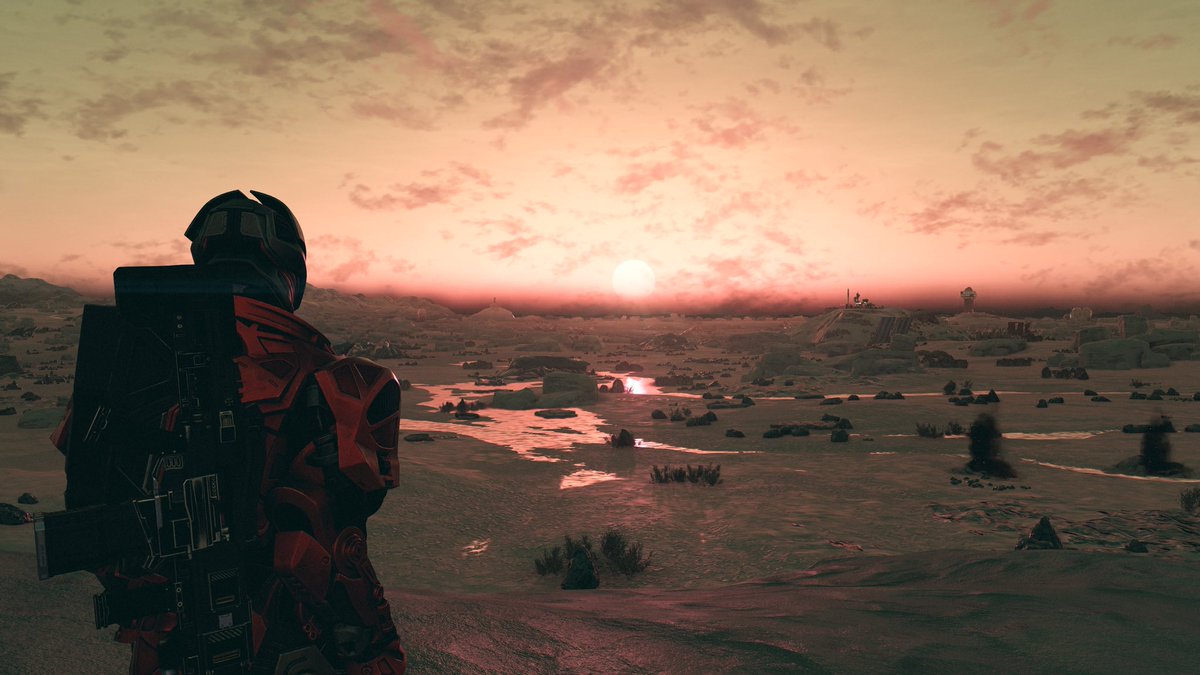 MegglesKenny's tweet photo. Sunrise on Volii Epsilon. Sometimes you just have to stop and admire. 
#Xbox #XboxUK #Starfield #Bethesda https://t.co/zVq9j27RKk