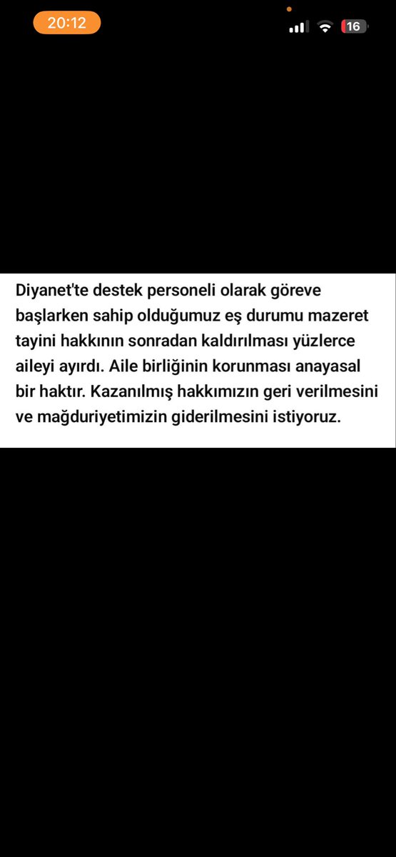 aycanuruc33's tweet photo. Artık yeter aile birliğimiz kalmadı !!!!!!#DiyanetteEşitTayinHakkı @DIBSafiArpaguss @rte https://t.co/0siTYaWSKk