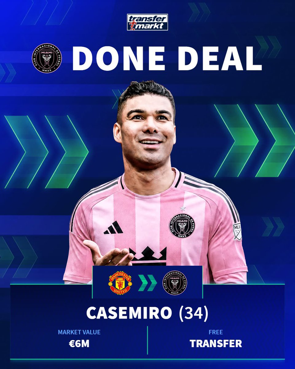 FT_Durk's tweet photo. Casemiro officially joined Inter Miami…….this guy is a proper Ronaldo fan but wait and see two weeks with Messi, they will convince him to say Messi is the goat https://t.co/b9ngcXOCzo