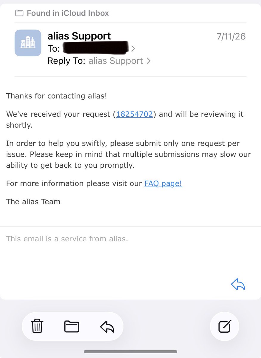 snagadore's tweet photo. @goatsupport Whatever your affiliation with Alias is, this is unacceptable. It’s been 11 days and counting just to update my phone number. I’ve provided every piece of information requested, yet Julia keeps replying with the same canned response: “Your account has been updated.” https://t.co/MKi1xR2psl