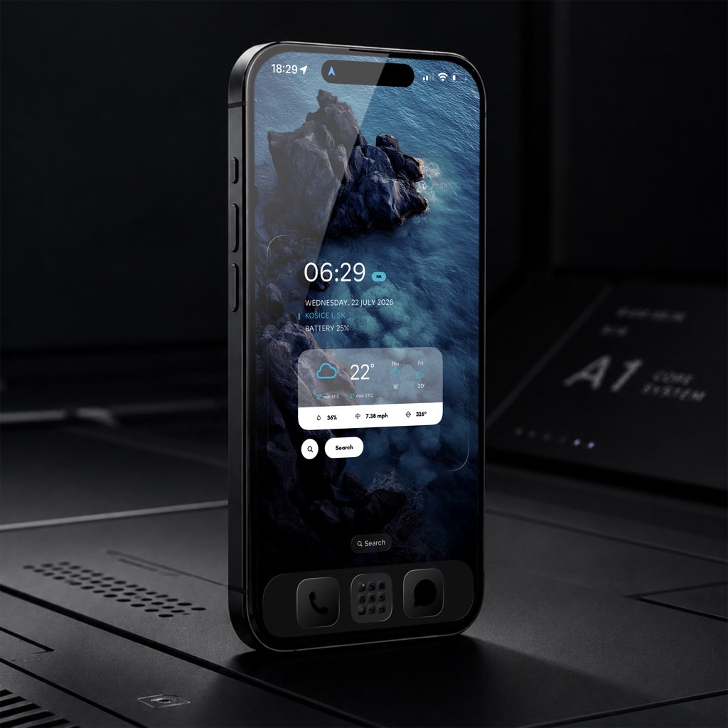 21MaRcO12's tweet photo. iOS homescreen setup 

Used:
Widget: Minimal iOS widgets for widgy
Icons: Blackout iOS icons pack
Widgy app

Download links on widget and icon pack in my BIO

#widgy #ios #widget #ioshomescreen https://t.co/2YCD64pJ4V