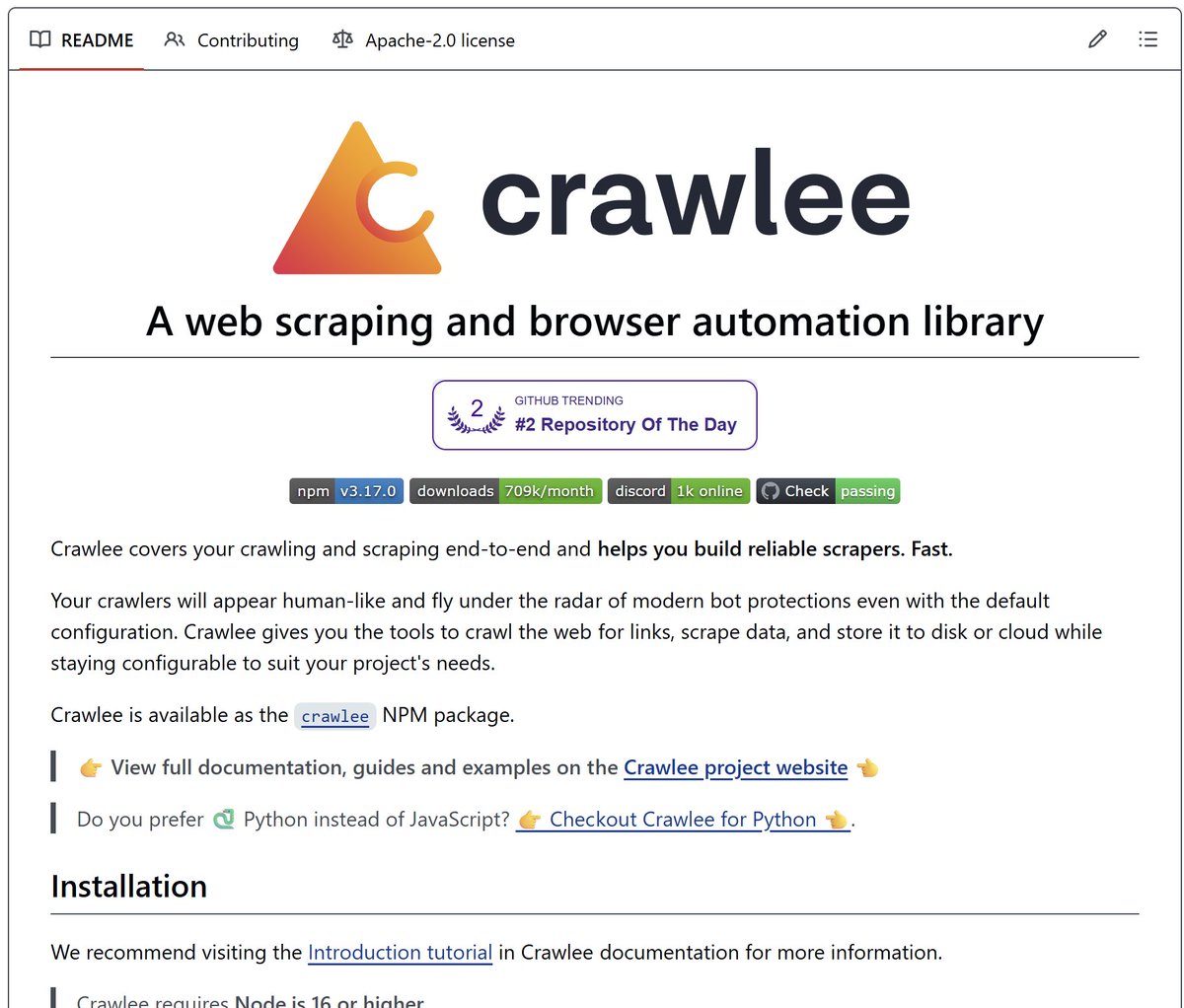 ecommartinez's tweet photo. 10 repositorios de GitHub para scrapear todo internet

Guárdalos todos. Cada uno extrae datos limpios de cualquier web. Ese nivel de acceso normalmente exige llamadas de ventas y contratos. https://t.co/CSVV6KVHqj