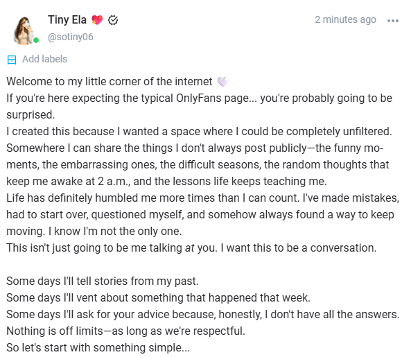 sotinyy_'s tweet photo. First post made! Subscribe to see more. Monthly subscriptions will be $4.99. I have a limited time promotion rate of $14.22 for the first 3 months. https://t.co/268DzRCkP4