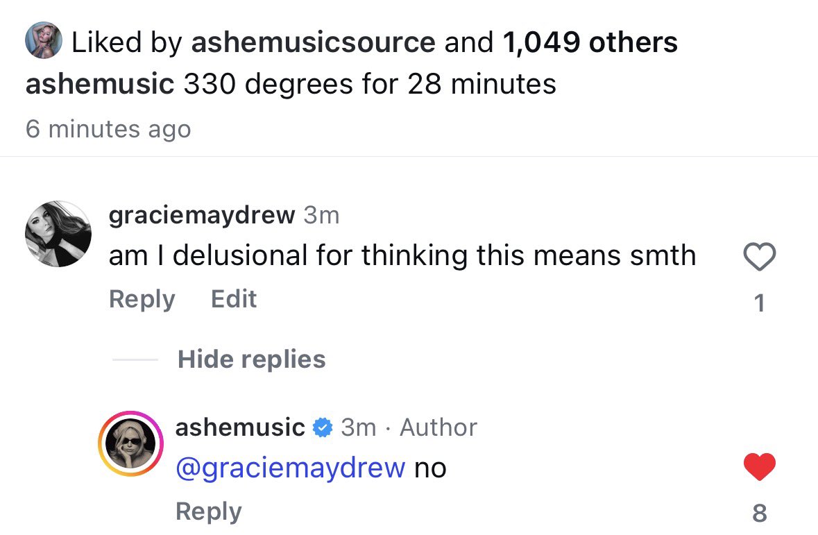 ashetrologyx's tweet photo. Hey so what do you mean @ashemusic .
guess I’m not delusional https://t.co/61MCQVCAmp