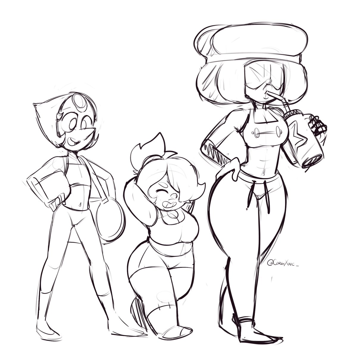 CorgixncSFW's tweet photo. Gym Gems Doodle 

#StevenUniverse https://t.co/dqlIVxf3mI