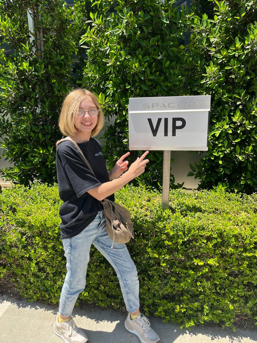 rebeccaperrotto's tweet photo. Liv's Birthday Month - Day 22 

In August of 2023, Liv was finally granted her Make-A-Wish.  

When she sat down with her wish granter, Liv shared that her biggest dream trip had already come true with Inspiration4, so she wanted to donate her Make-A-Wish. Her real top wish was to team up with an HGTV designer to remodel a kids’ playroom at St. Jude. But as anyone familiar with Make-A-Wish knows, the foundation ultimately decides how the wish unfolds.

What Liv received was a meet-and-greet with a couple of HGTV stars in Los Angeles. She was disappointed, it wasn’t what she had hoped for, but she agreed to go through with it. We were required to sign an NDA, so we are not allowed to share any photos or details of that wish. 

The moment we learned we’d be in LA, I reached out to a friend at SpaceX to see if we could squeeze in a tour for Liv. By the time our plane landed, the date and time were already confirmed.  

The second we pulled up to SpaceX, Liv’s whole face lit up. I can still picture her excitement like it was yesterday.  During the tour, we sat inside the crew training capsule. While Liv was sitting in it, they surprised her with Asteroid—her own creation. It was the first time she’d ever seen one of the samples in person. She opened the pouch and tears streamed down her face. I cried right along with her. In that moment, something she had dreamed up had come to life.  

We will forever be grateful to every single person at SpaceX who made Liv feel like an absolute VIP that day and every tour after that. She even has her own VIP badge. 

I can only imagine the joy she would feel knowing that Asteroid is now the official mascot.  She would be so proud. ❤️ @SpaceX