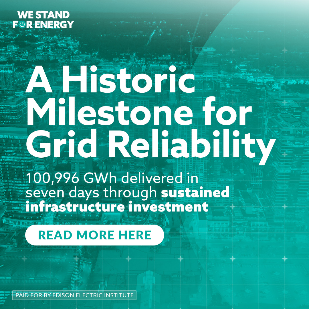 WeStand4Energy's tweet photo. 🔥For the first time ever, the US electric grid delivered over 100,000 GWh in a single week to beat the heat dome. A huge win for grid reliability and the crews working hard to keep us cool. https://t.co/aHQcv90pf1
