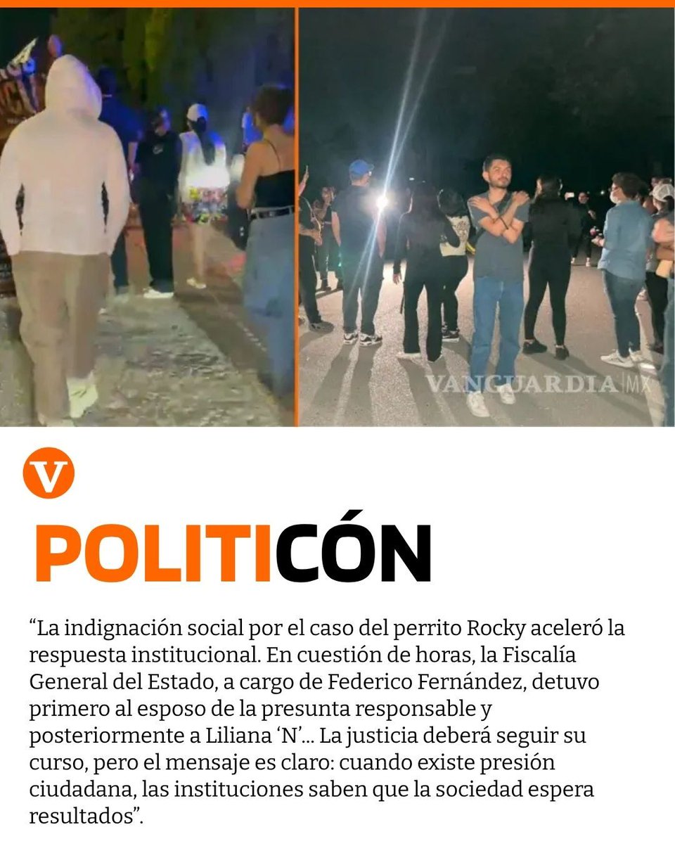 PolitiConMx's tweet photo. “Rocky deja lección en Coahuila: cuando la sociedad exige, la autoridad responde”: De esto hablo en el primer punto de mi columna.

🔗 Detalles aquí. 👉  https://t.co/2xGs802Xnc https://t.co/GTA62JZNlb