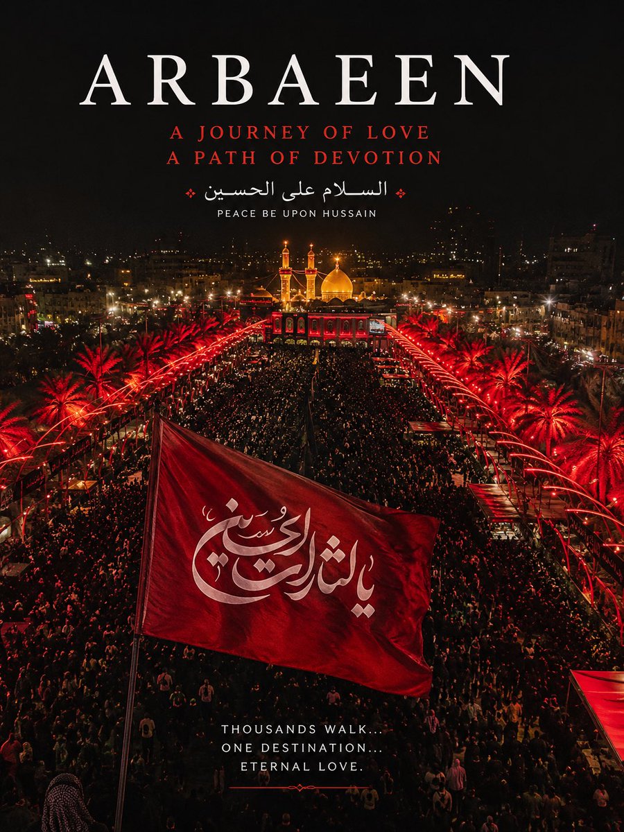 MZaeimbashi's tweet photo. Forget Western festivals; the coolest and most inspiring gathering on earth is Arbaeen in Iraq, which is sadly boycotted by media. Search pictures of the 30 million crowd. Start packing your bags now, see you there soon!.

#Hussain
#Arbaeen https://t.co/5yolv3Gj6R