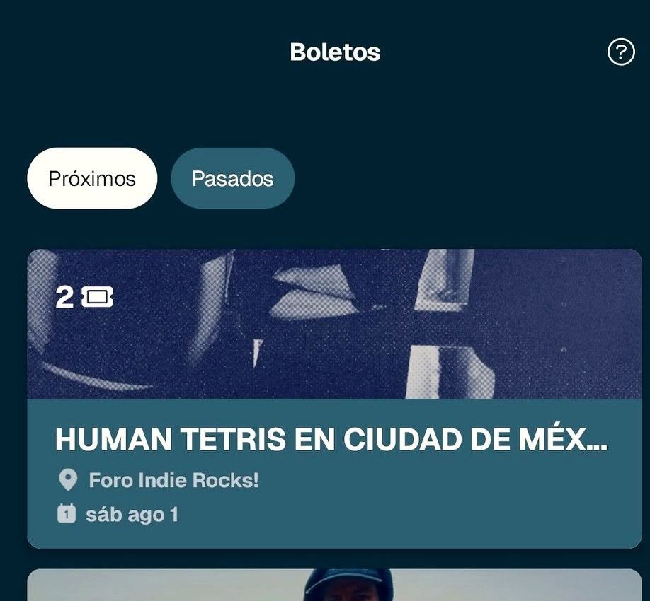 elizaaargo1's tweet photo. Vendo boletos para human tetris en 1050 cada uno https://t.co/AbDBwmyPIm