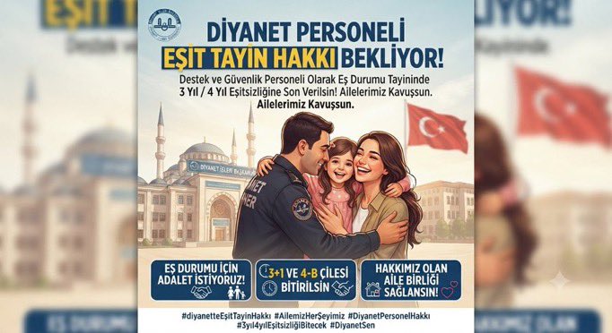 mehhhh0876's tweet photo. ⁠#DiyanetteEşitTayinHakkı
@DIBSafiArpagus @diyanetbasin @Diyanet_Sen @RTErdogan @tcailesosyal https://t.co/ma4ezeYoMu