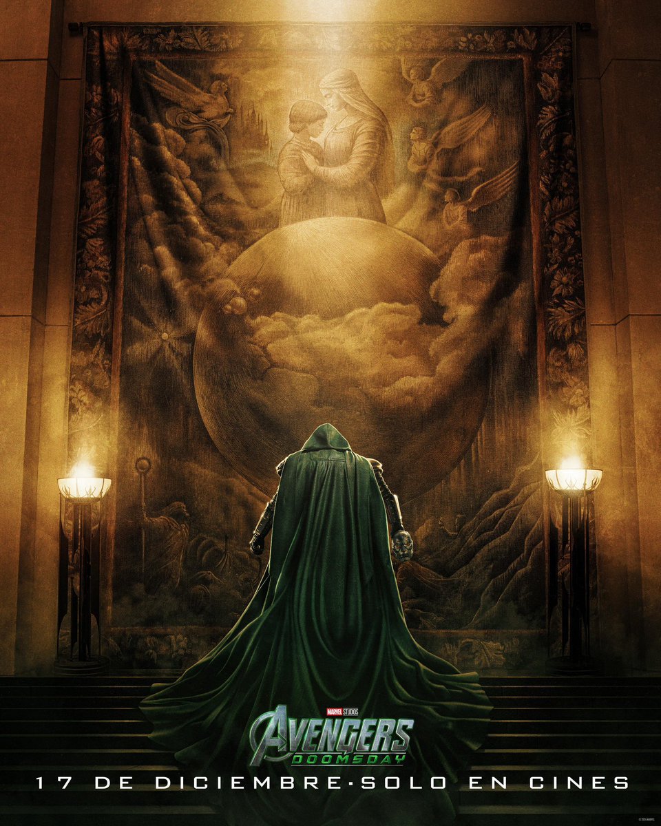 distarplusss's tweet photo. #ULTIMAHORA🚨| PÓSTER! Tenemos el primer póster oficial de la próxima película de #MarvelEstudios #AvengersDoomsday que estrenará este próximo 17 de diciembre directamente en los cines. No querrás perderte el caos multiversal.🔥🌎 https://t.co/ERbeO3TTgy