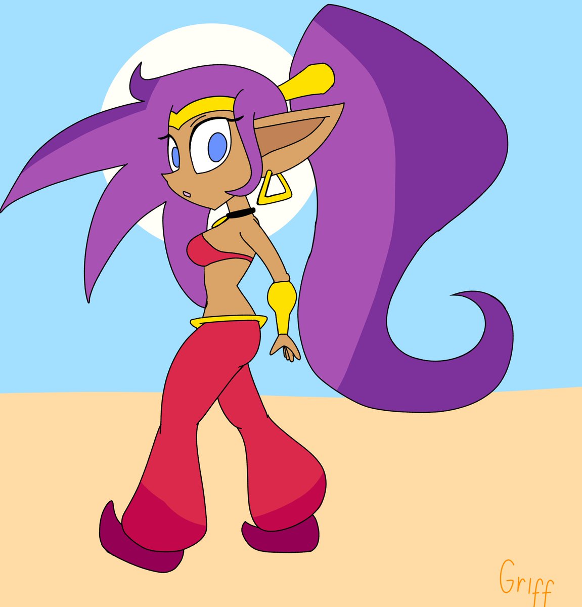 KreedGriff's tweet photo. Against the sun #Shantae https://t.co/d2BP3nB44Z