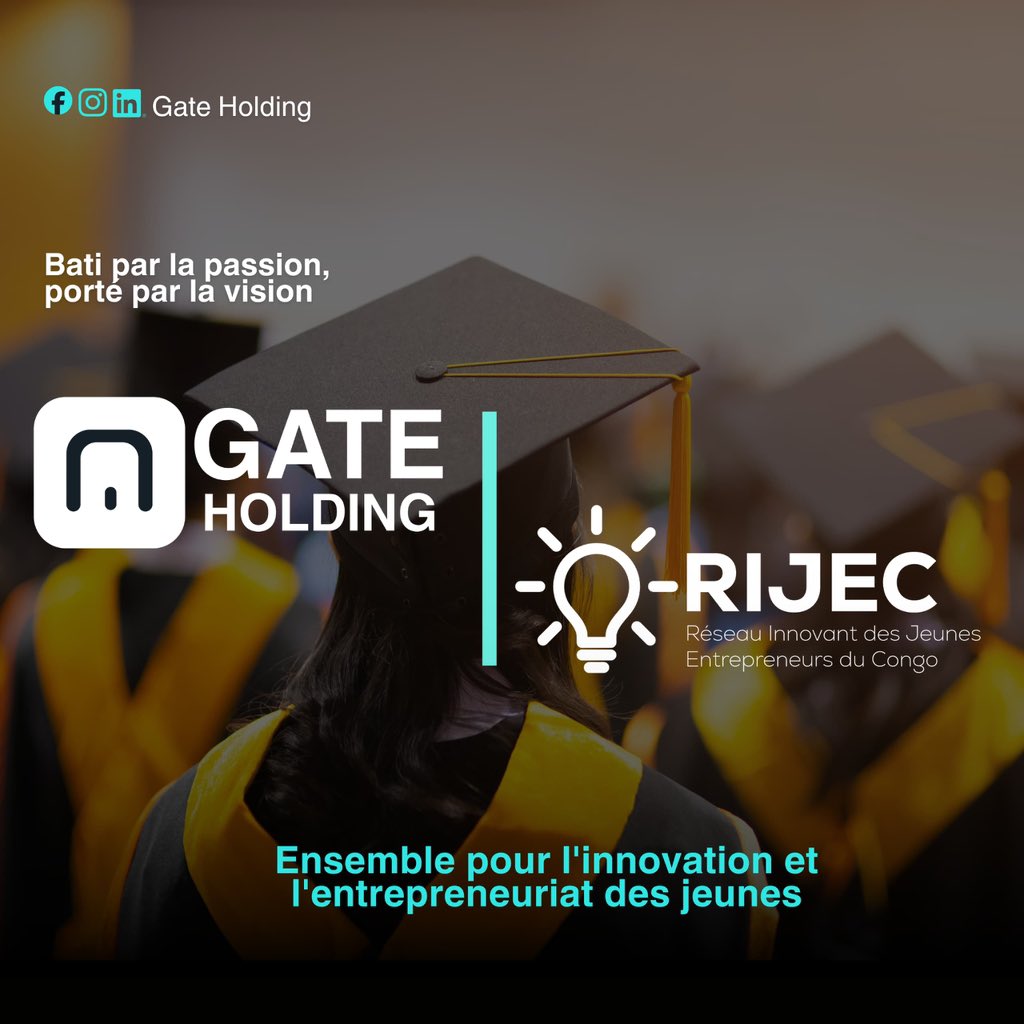 rijecrdc's tweet photo. 🤝 Grande nouvelle !  🥳
Gate Holding et RIJEC RDC s'associent officiellement dans un partenariat stratégique en faveur de la jeunesse congolaise. https://t.co/dde9H6LfQQ