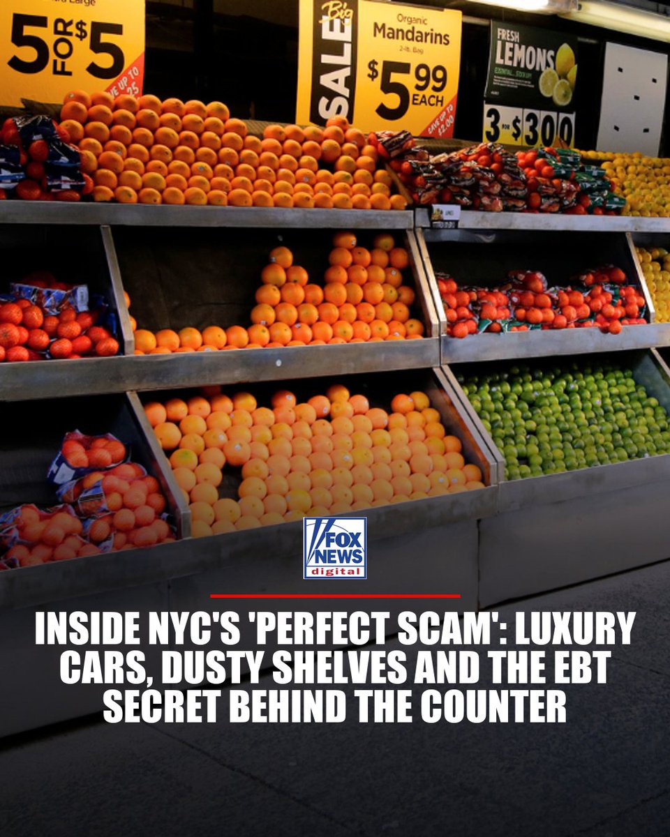 foxnewspolitics's tweet photo. PERFECT SCAM: New York City bodegas are allegedly operating as "EBT ATMs" for organized fraud rings — stocked with years-old expired food and skimming devices hidden behind registers, according to a fraud expert who joined the Secret Service on a recent operation.

A three-day sweep across Brooklyn, the Bronx and Queens in June uncovered 35 illegal skimming devices and prevented an estimated $36.5 million in fraud. LexisNexis Risk Solutions CEO Haywood Talcove says multiple stores on the same block exist not to sell food, but to traffic EBT cards — taking money from families who actually need it.

Talcove says the scheme extends far beyond New York City. Tens of thousands of stores participating in the SNAP program nationwide allegedly fit the pattern, including a laundromat pretending to be a grocery store and a West Coast strip club accepting EBT benefits.