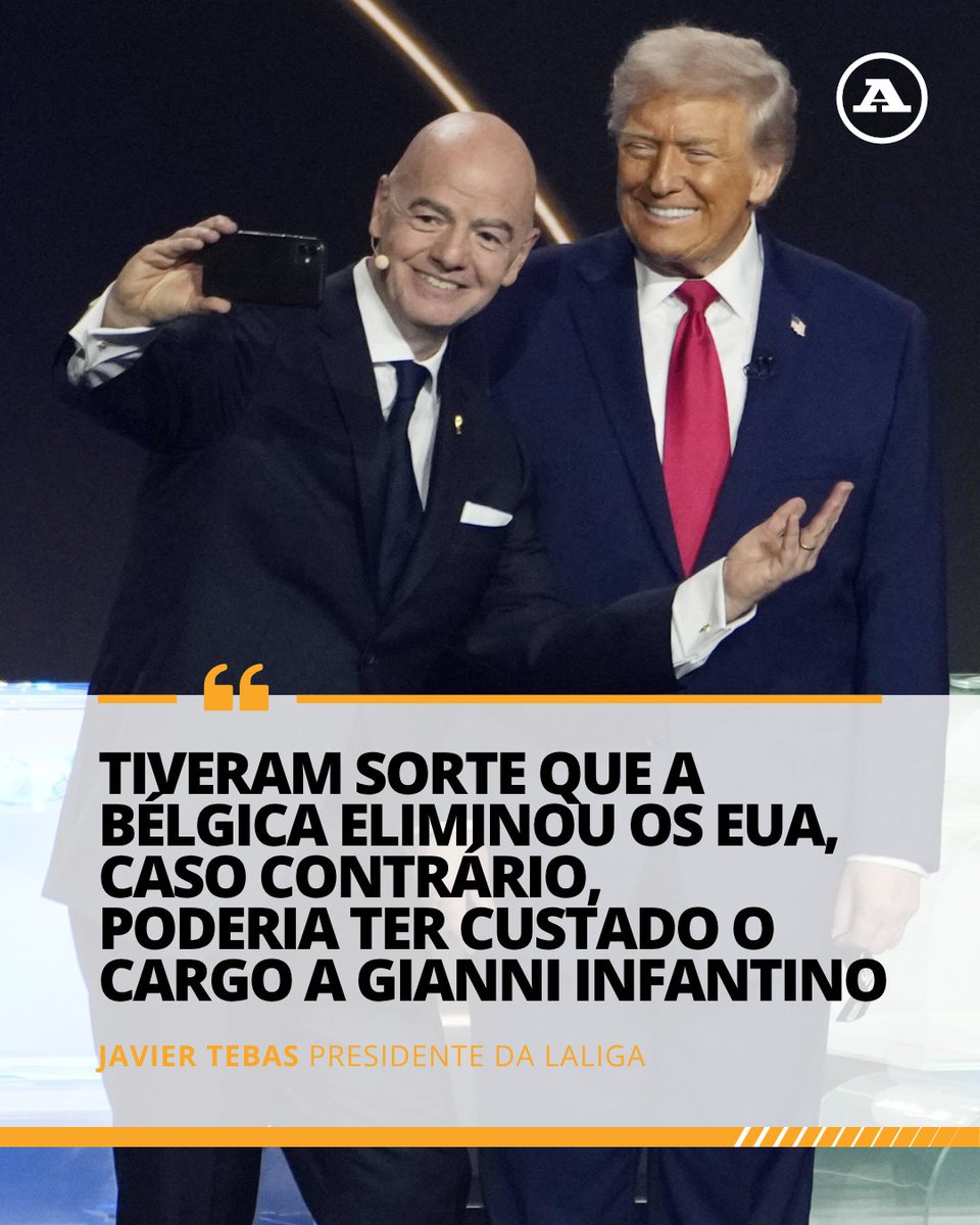 abolapt's tweet photo. Javier Tebas, presidente da LaLiga, voltou a insurgir-se contra o líder da FIFA e exige a sua demissão. 👀
🗣️«Infantino não está interessado no futebol, mas tem o apoio das federações, porque ninguém ousa enfrentá-lo.»
#JavierTebas #Infantino #FIFA https://t.co/iDoNRwWmRV