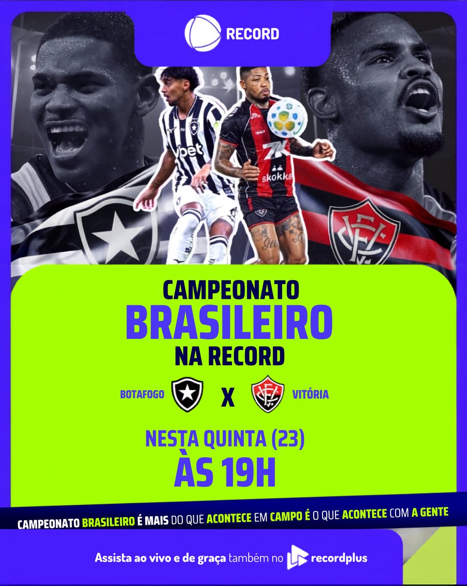 _recordplus's tweet photo. AMANHÃ TEM BRASILEIRÃO NO RECORDPLUS! 📲💥

Campeonato Brasileiro já voltou com tudo! ⚽🔥

Nesta quinta, a transmissão oficial pra você acompanhar de onde estiver é GRÁTIS no app do RecordPlus!

Preparado? ⚽📺📱 https://t.co/3FgIAf4EgX