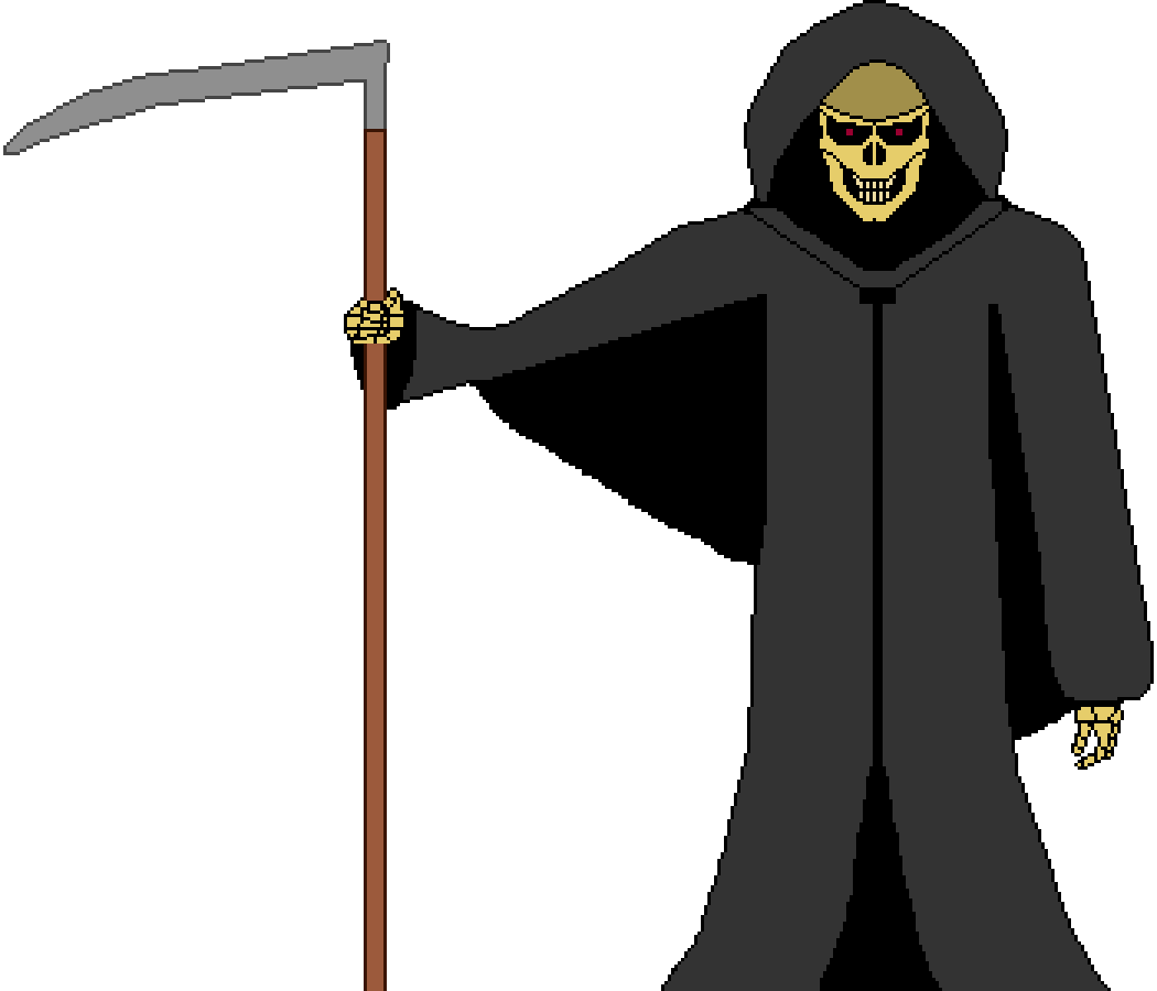 Sorabotics's tweet photo. Art Devlog #2 for No Death No Life: Death! This was probably the most night and day transformation, all thanks to my amazing, talented wife who drew up the new concept art for me to pixelate/finalize! #indiedev #HorrorGaming https://t.co/UJJ5btMpc1