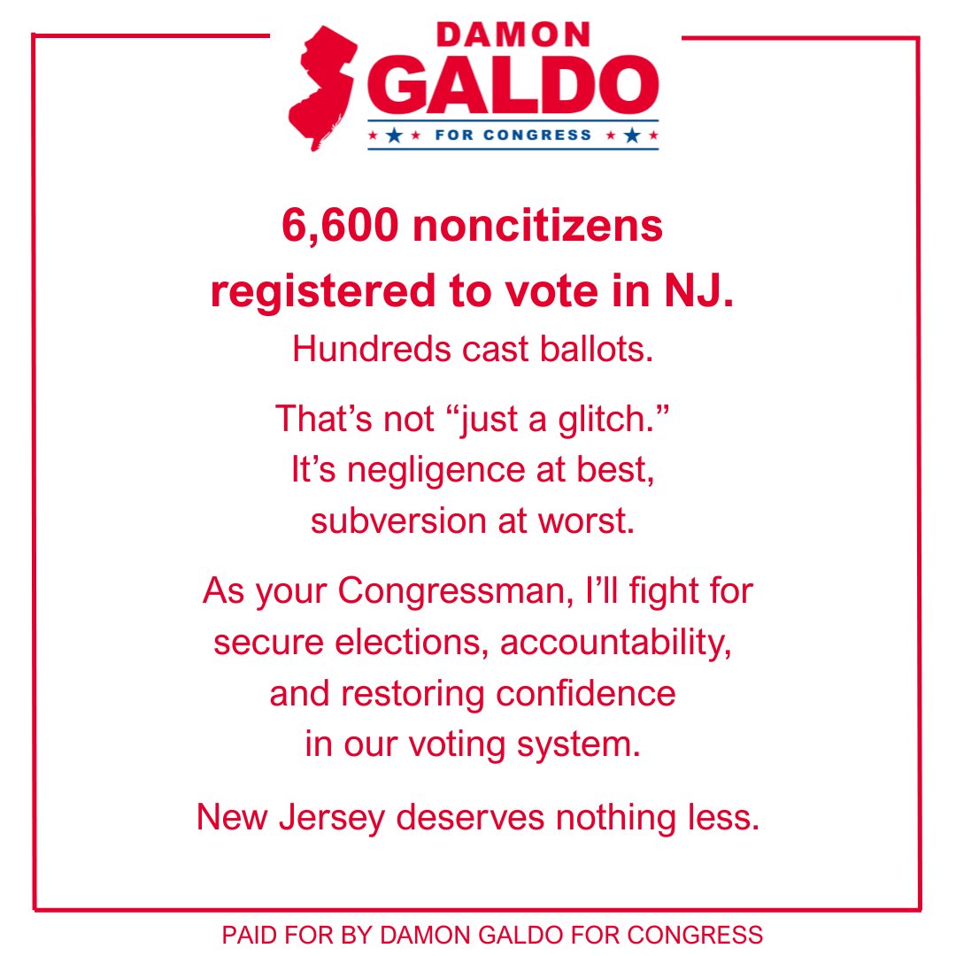 Damon Galdo NJ for Congress tweet media
