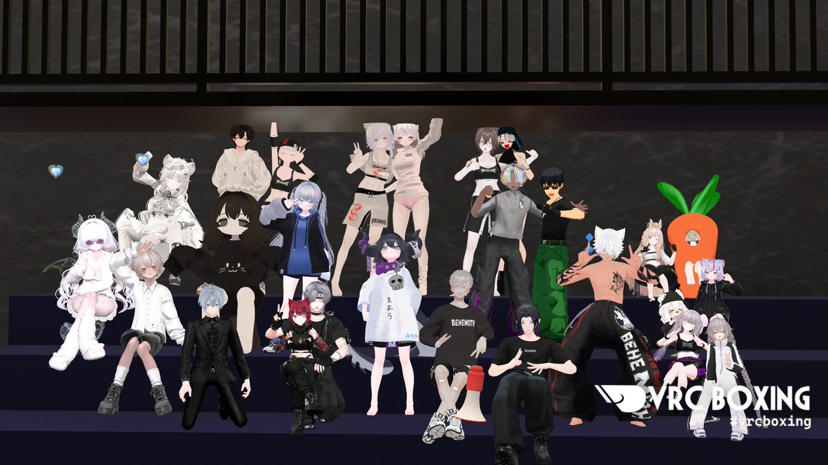 amechannnn_VRC's tweet photo. 中国のチームのかたと交流会したぞぉ～✌️
つよいって褒めてもらえてうれし‼️
言葉が正確にわからなくても、たのしく仲良く
あそべて楽しかっった✨

#vrcboxing
#BEHEMOTH
#VRC中文拳击社 https://t.co/2j7aqFNpV2