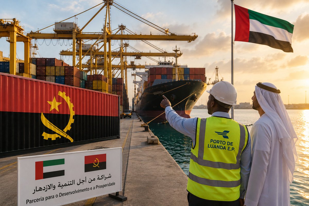 angolapulse's tweet photo. The #UAE continues to expand its investments across #Africa with a strong focus on ports renewable energy and logistics
As this presence grows #Angola stands to benefit from greater investment stronger partnerships and new opportunities for economic growth and job creation 🇦🇪🇦🇴🌍 https://t.co/MrTdn0HExx