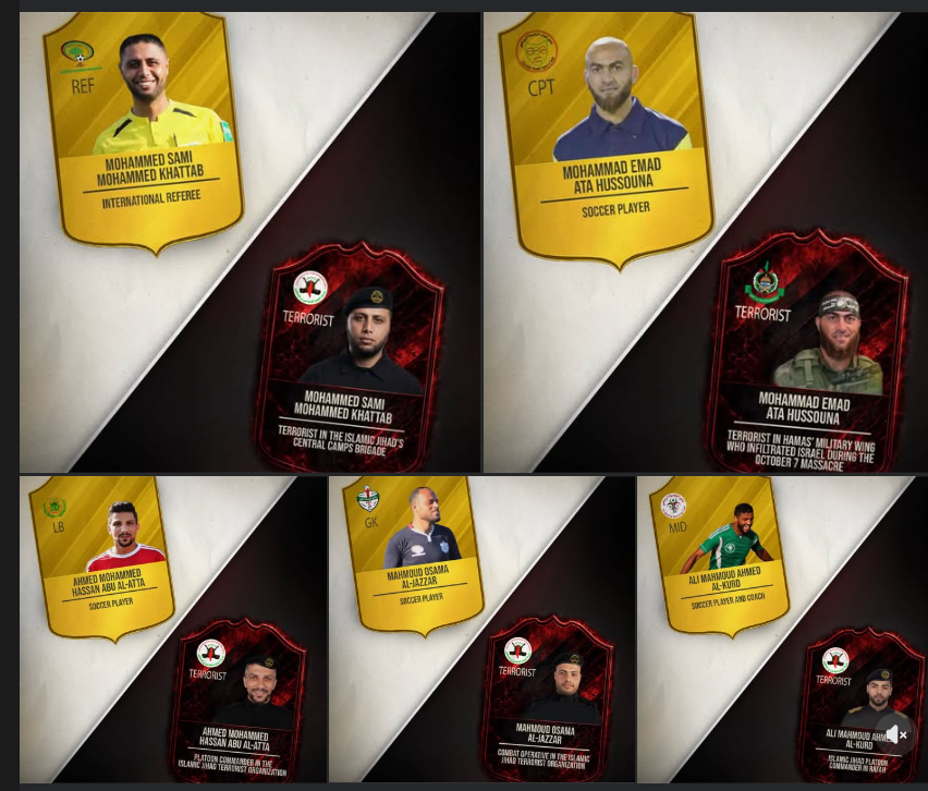 stand_up180's tweet photo. Meet some members of the Palestinian soccer team who also are also Hamas &amp; Islamic Jihad terrorists @FIFA https://t.co/PBQ4huMsBL