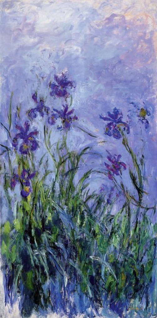 impression_ists's tweet photo. Irises by Monet https://t.co/7iEmfQBBeC
