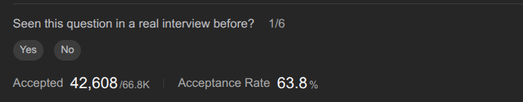 BuildInSilencee's tweet photo. How tf today's POTD have 63.8% acceptance rate. Its way too tough. Unable to solve😬 https://t.co/stNeN503A6