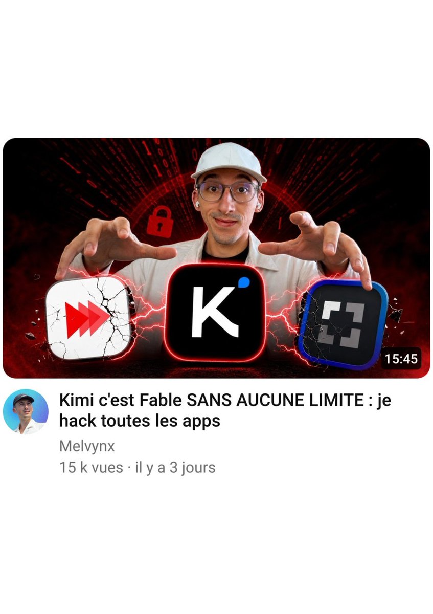 IntCyberDigest's tweet photo. ❗️ A French SaaS founder says a YouTuber used Kimi AI to "pentest" his app for content, in production, with real users, and without permission. No responsible disclosure after.

Unauthorized access to a system is a criminal offense in France: up to 3 years in prison and a €100,000 fine under Article 323-1.

The founder, Benjamin Code, himself a YouTuber, is accusing fellow creator Melvynx, and the receipts are unusually detailed. He says timestamped server logs, blockchain-anchored copies, and public archives all tie a €99 fake-card subscription on his product, MeetSponsors, to the "stevex+pentest" email format visible in the video.