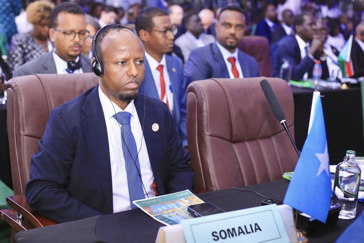 DrAliHajiadam's tweet photo. Honored to represent H.E. President Hassan Sheikh Mohamud at the 20th Extraordinary African Union Summit on Health in Accra, Ghana. I reaffirmed Somalia’s commitment to strengthening Primary Health Care as the foundation for resilient health systems, expanding equitable access to quality healthcare, and advancing Universal Health Coverage across Africa. #AUSummit