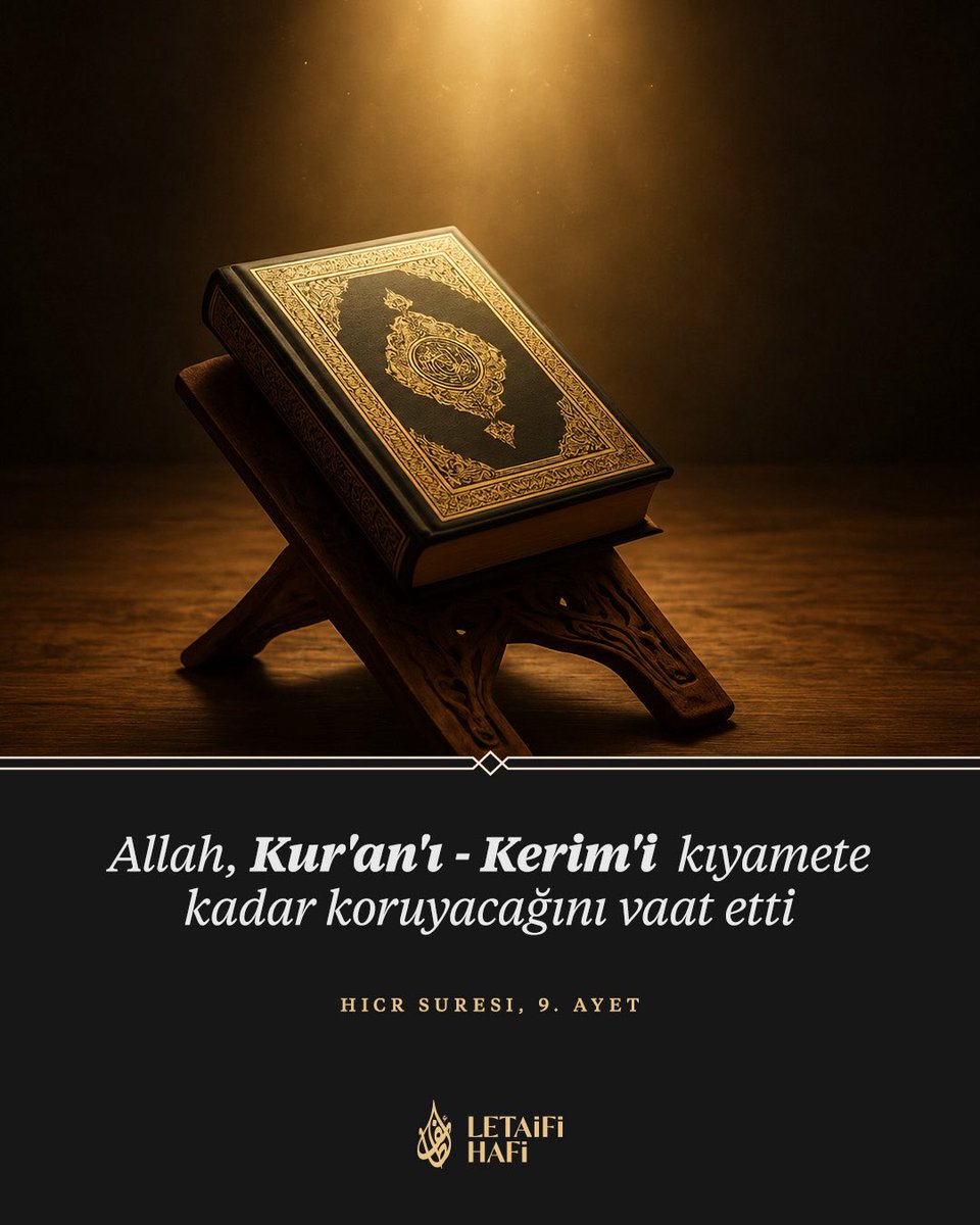 LetaifiHafi's tweet photo. Rabbimiz, ayetleri üzerinde tefekkür edebilmeyi, Kur'an-ı Kerim'e gönülden bağlanabilmeyi ve onun rehberliğinde yaşayabilmeyi cümlemize nasip eylesin

Allah, kalplerimizi Kur'an'ın nuruyla diriltsin

Âmin 🤲🏻 https://t.co/WNQxh2ydyM