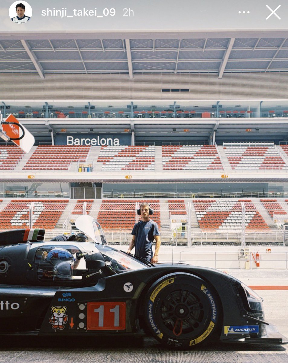 AriTHFeeder's tweet photo. Bingo CEO Shinji Takei recently tested the Issota Fraschini Tipo 6 LMH Hypercar at Barcelona with Michelotto & High Class Racing. Ukyo Sasahara follows Takei to be his interpreter & driver coach. This could be a potential line up for Asian Le Mans campaign for the Danish team.

Pic: Shinji Takei 
#ALMS #AsianLeMans #WEC #SuperGT