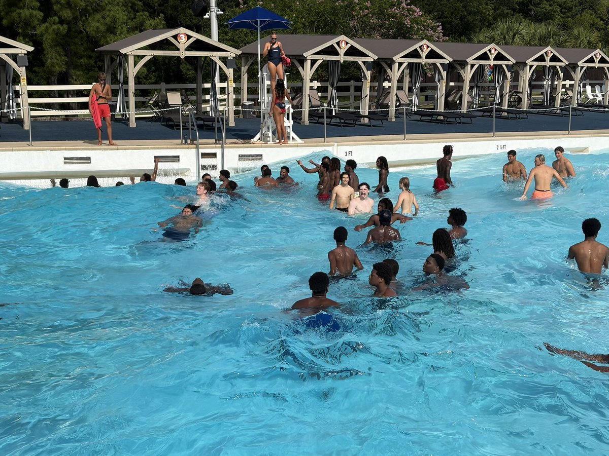 DothanWolvesFB's tweet photo. And that’s a wrap on 2026 Summer Workouts! Finished with a morning of fun and fellowship at Waterworld. Next up, Fall camp! #MYUT https://t.co/H6JipmWmx7