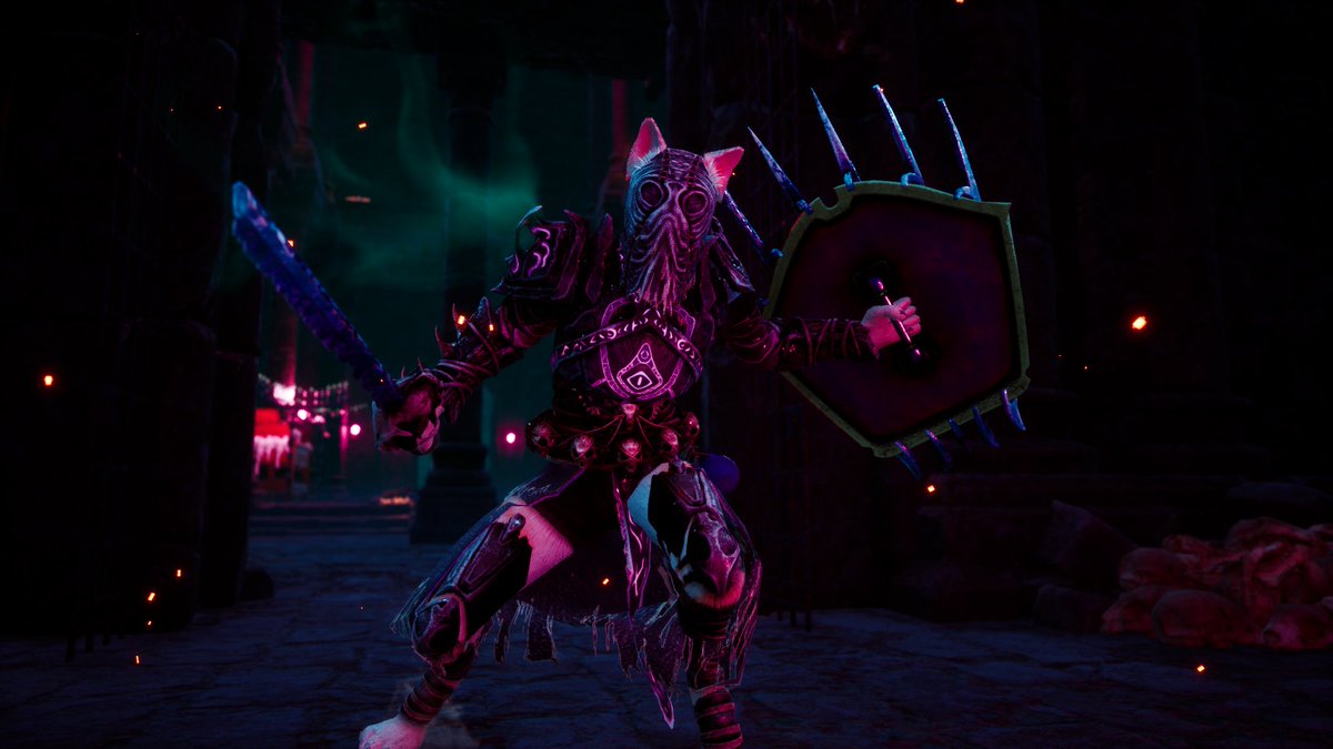 ACS_Games's tweet photo. Fashion souls, feline style.
Look claw-some ๐ without losing your edge. Transmogrification lets you rock any gear with top stats, and it's COMING SOON to Kristala. ๐ #CursedRealm #IndieGame #Soulslike #FashionSouls https://t.co/ErgGt0UlMM