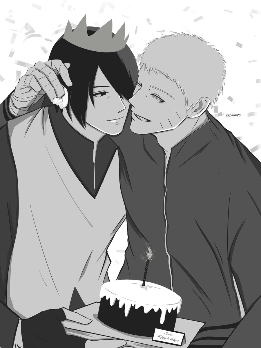 okini26's tweet photo. 🎂
#SasuNaruSasukeBday2026 https://t.co/efyKkLgeID