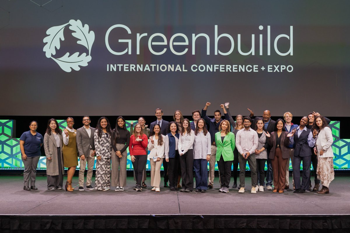 USGBC's tweet photo. Looking for practical solutions to today's biggest sustainability challenges?
Join thousands of green building professionals at #Greenbuild2026 to explore #LEEDv5 and other solutions advancing green building.
📍 New York City
🗓 Oct. 20–23
Register: https://t.co/C8NWR5yN3R https://t.co/nLgslCkbwi