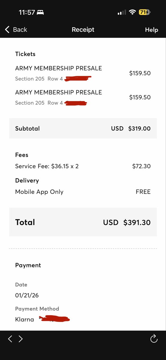 moneyluvs_jay's tweet photo. WTS 2 BTS tickets!!

Trying to sell these tickets to ARMY directly!!

August 6th, Gillette Stadium, Foxboro MA  
Section: 205 Row: 4  
Asking for $196 per ticket (covering PayPal G&amp;S fee)  
*Price is definitely negotiable

PayPal G&amp;S only!!
*immediate Ticketmaster transfer!! https://t.co/PFcLT7JL3o