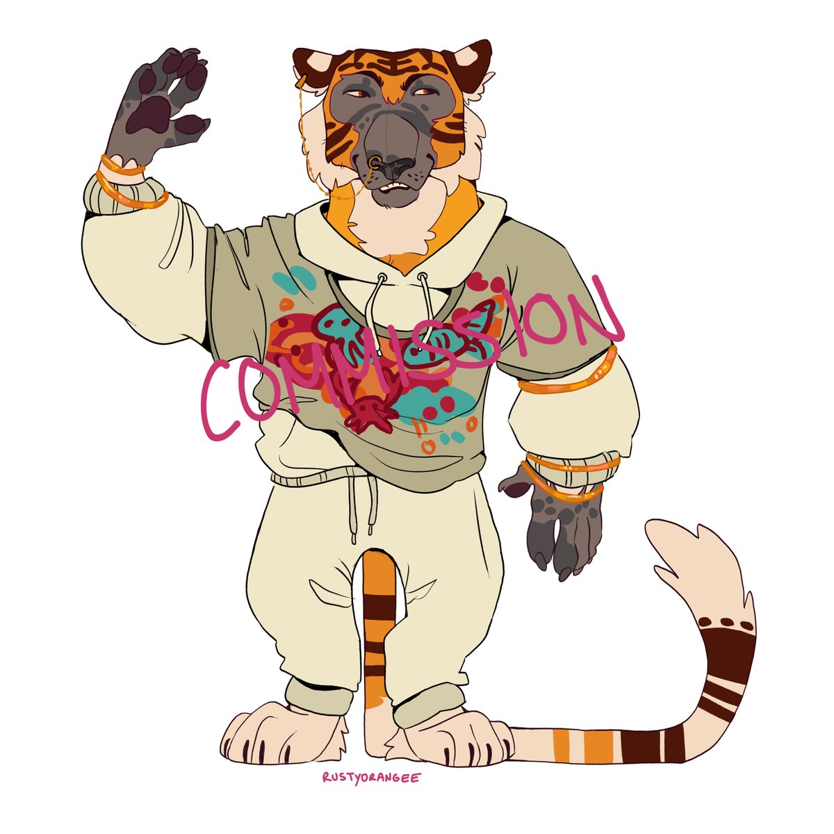 RustyOrangee's tweet photo. tiger design commission https://t.co/Vw8MmaaLMJ