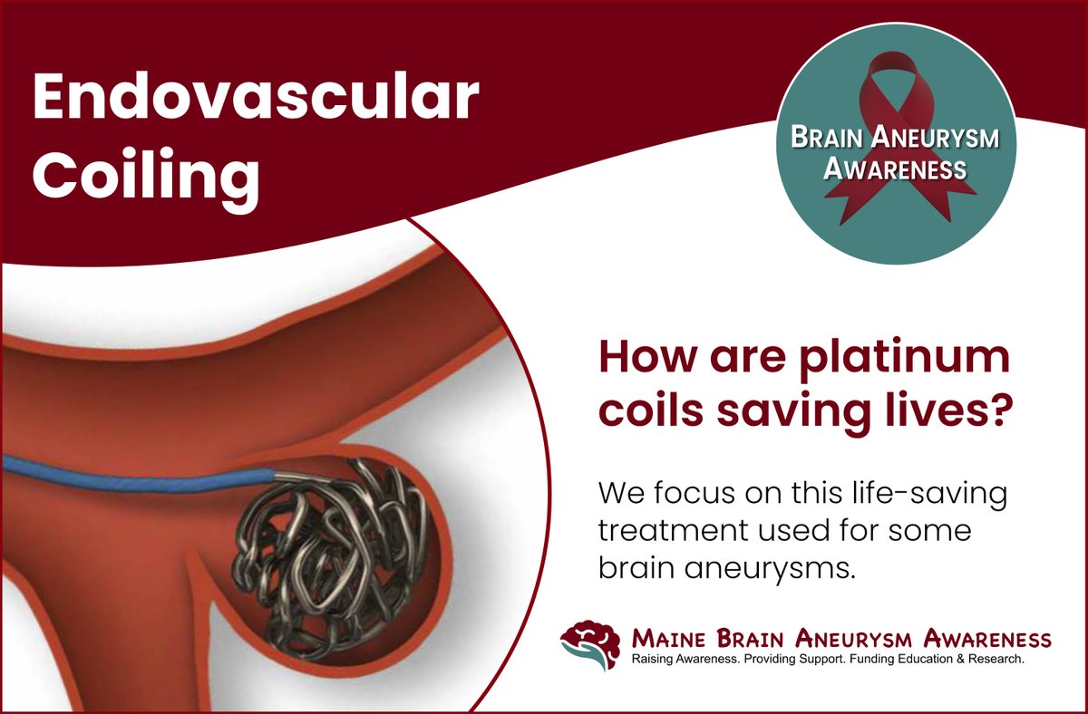 MaineBAorg's tweet photo. We look at one treatment used for brain aneurysms. ENDOVASCULAR COILING. #brainaneurysm 
https://t.co/EOJ9lW9YIN https://t.co/Fna8ydxgkU