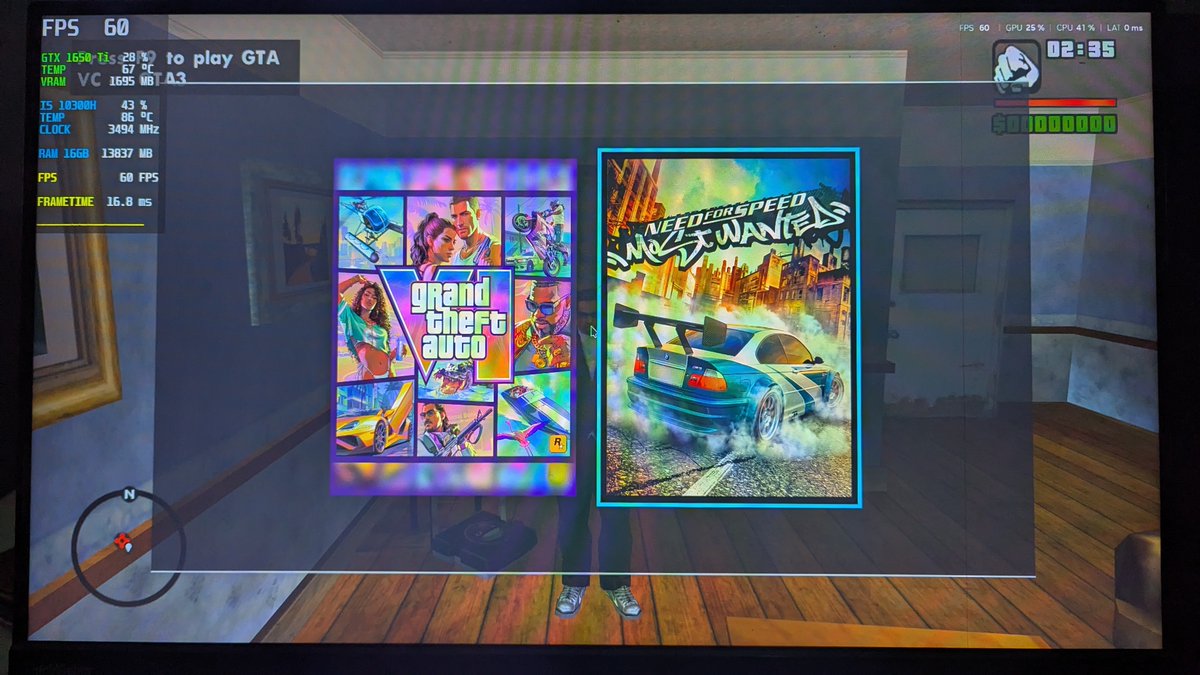 GameOnBudget_YT's tweet photo. What am I doing here 😂
 I set the path to NFS MW, changed the exe name from "speed.exe" to "gta3.exe" so I could play it. But game is stuck here. #gta6 #gtamods #modding https://t.co/8TmiS2KOF7