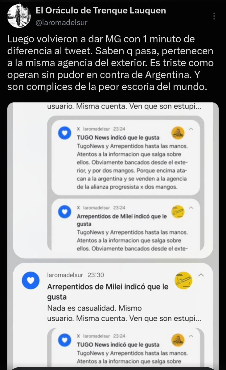 GigaTTS_'s tweet photo. "TROLL PAGO"

Porque acusan al dueño de Arrepentidos y TUGO news de operar para una agencia estatal extranjera https://t.co/jpt0YkUE2N