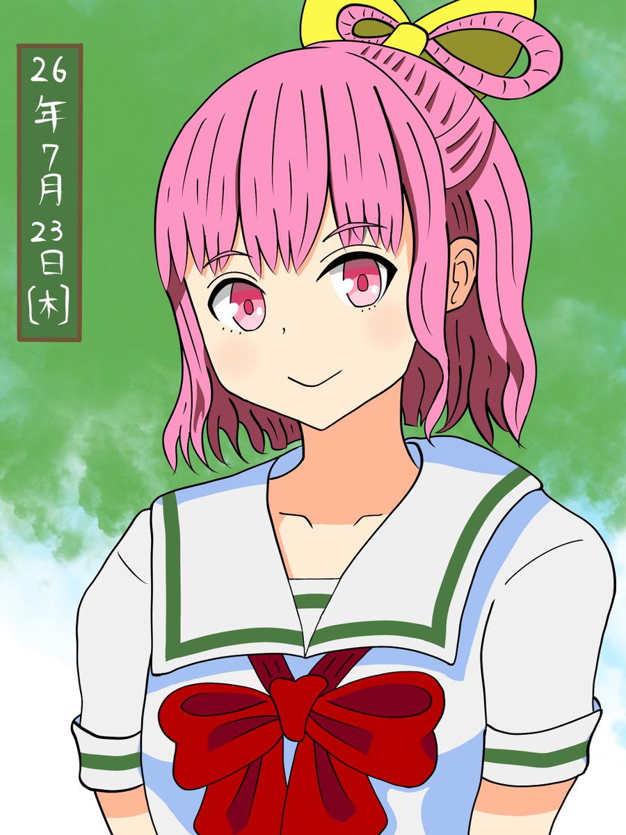 marcus_st's tweet photo. 「ひのもと」繋がりで2の制服にすればよかったなぁと、ファイル名を付けながら思った。
で、デザインがほぼ同じなので色変えと簡単な付け足しだけで出来た。 https://t.co/soRauvUjzh