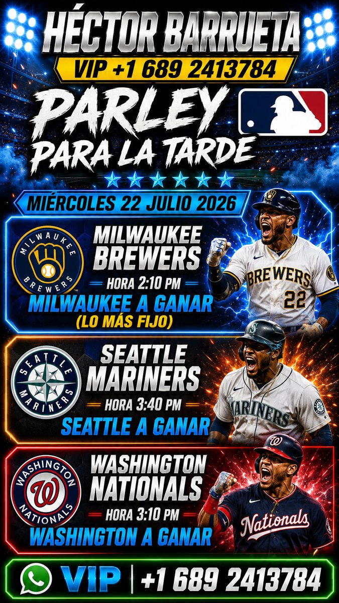 elfuetazohipico's tweet photo. #22Julio #Mlb #Parley #Parlay #Hipismo #LaRinconada https://t.co/VkBFvIdVJX