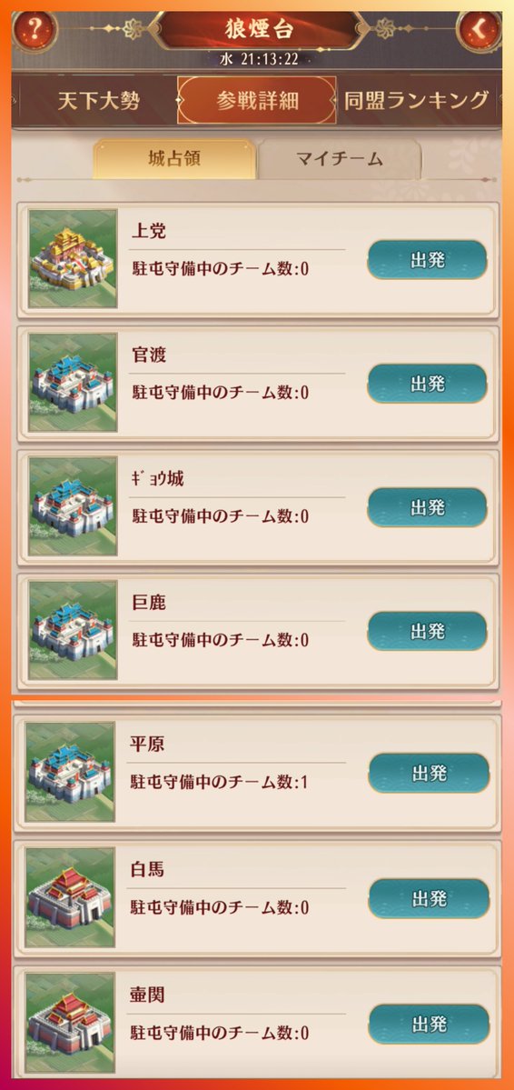 nasu2i's tweet photo. @nasu2i 
#nasu2i_軍犬日報 
７月２３日(木)
昨日(7/22)の #傾国の戦い の戦況続報。
「平原城」を城攻め。数人の手勢を失なったが、僅か数分で「平原城の守軍」から奪取できた。
#放置少女 https://t.co/0KhPF5ANVP
